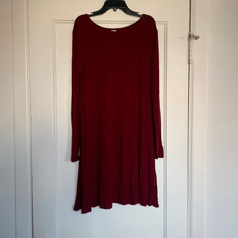 Old Navy Women's Long Sleeve Knit Swing Dress